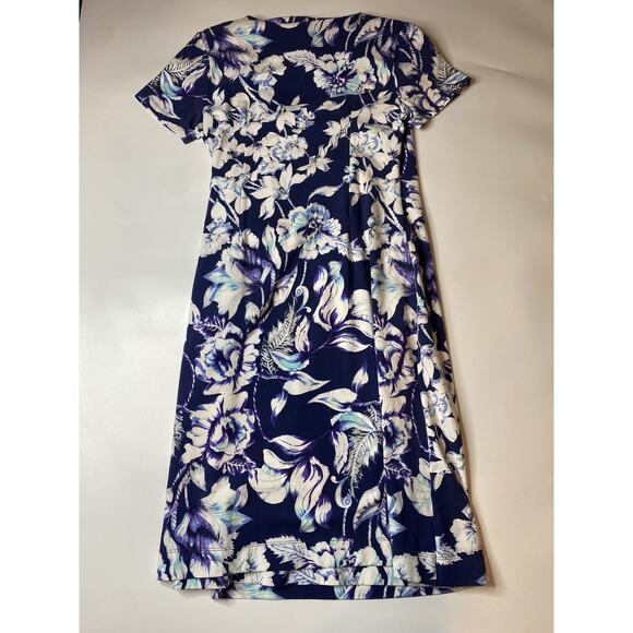 Soft Surroundings Shapely Anywhere Faux Wrap Sheath Dress Floral V-Neck Small - Picture 7 of 7